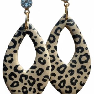 Leopard Print - Large Earring